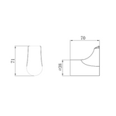 Synergii Robe Streamline Hook - Chrome